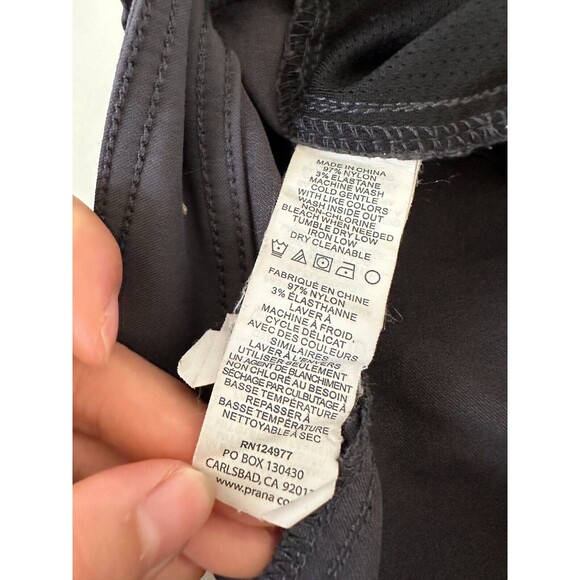 Prana Halle Pant Straight Leg Cargo Convertible Capri Gray Hiking Women's 14 - Picture 8 of 10
